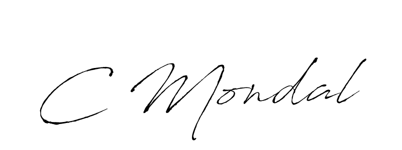 C Mondal stylish signature style. Best Handwritten Sign (Antro_Vectra) for my name. Handwritten Signature Collection Ideas for my name C Mondal. C Mondal signature style 6 images and pictures png