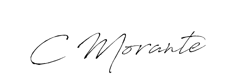 Use a signature maker to create a handwritten signature online. With this signature software, you can design (Antro_Vectra) your own signature for name C Morante. C Morante signature style 6 images and pictures png