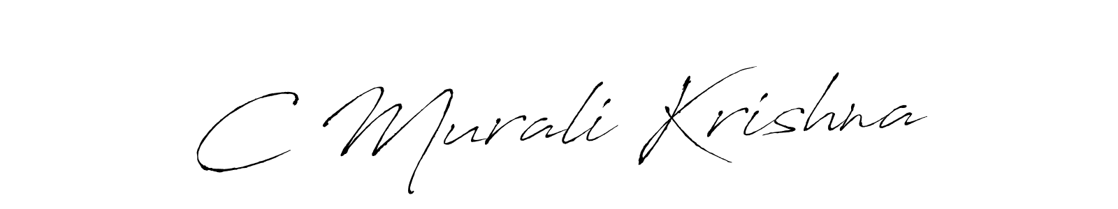 Use a signature maker to create a handwritten signature online. With this signature software, you can design (Antro_Vectra) your own signature for name C Murali Krishna. C Murali Krishna signature style 6 images and pictures png
