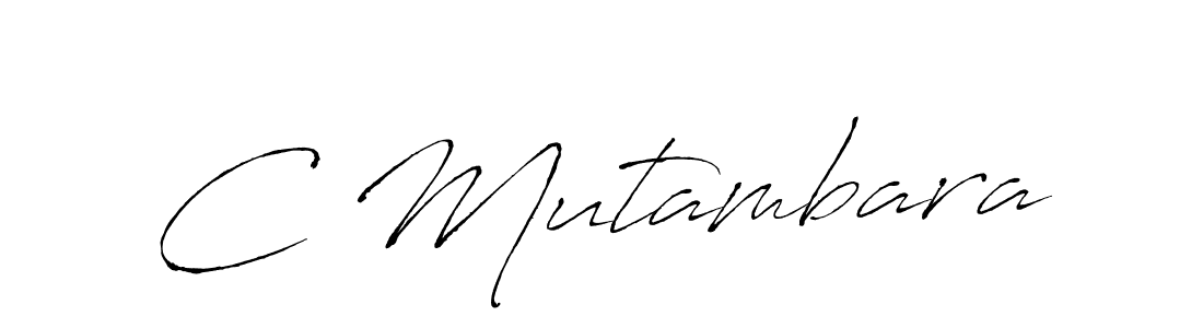 The best way (Antro_Vectra) to make a short signature is to pick only two or three words in your name. The name C Mutambara include a total of six letters. For converting this name. C Mutambara signature style 6 images and pictures png