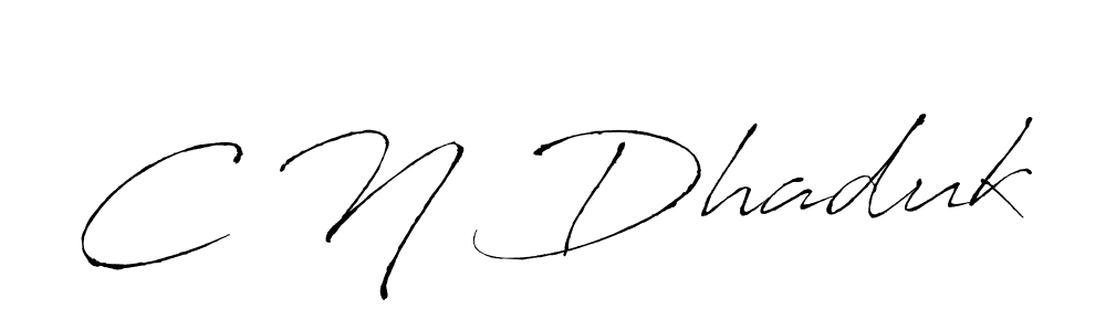 Also we have C N Dhaduk name is the best signature style. Create professional handwritten signature collection using Antro_Vectra autograph style. C N Dhaduk signature style 6 images and pictures png