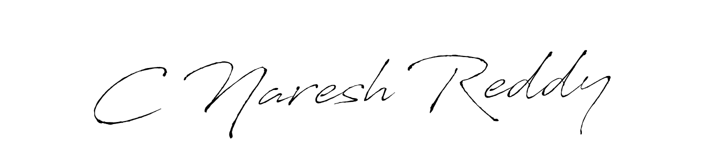 How to make C Naresh Reddy signature? Antro_Vectra is a professional autograph style. Create handwritten signature for C Naresh Reddy name. C Naresh Reddy signature style 6 images and pictures png