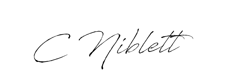 Best and Professional Signature Style for C Niblett. Antro_Vectra Best Signature Style Collection. C Niblett signature style 6 images and pictures png