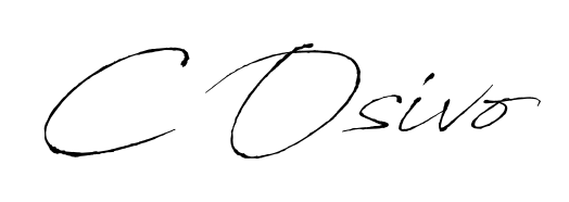 A classic penmanship look for C Osivo. The Antro_Vectra font brings timeless elegance and confidence to every signed document. C Osivo signature style 6 images and pictures png