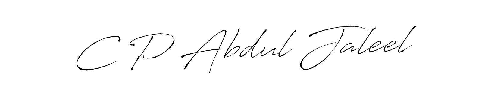 Use a signature maker to create a handwritten signature online. With this signature software, you can design (Antro_Vectra) your own signature for name C P Abdul Jaleel. C P Abdul Jaleel signature style 6 images and pictures png