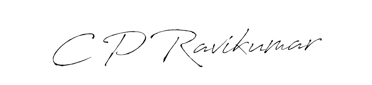 C P Ravikumar stylish signature style. Best Handwritten Sign (Antro_Vectra) for my name. Handwritten Signature Collection Ideas for my name C P Ravikumar. C P Ravikumar signature style 6 images and pictures png