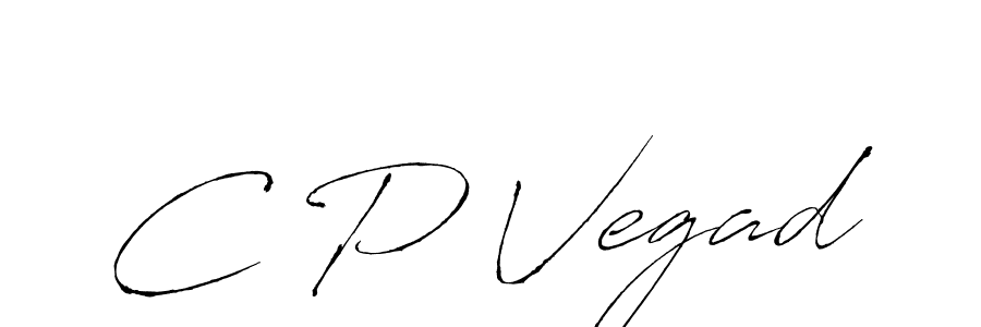The best way (Antro_Vectra) to make a short signature is to pick only two or three words in your name. The name C P Vegad include a total of six letters. For converting this name. C P Vegad signature style 6 images and pictures png