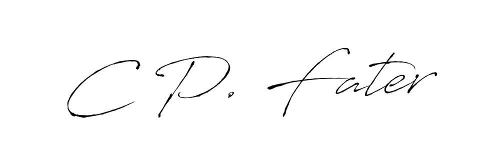 This is the best signature style for the C P. Fater name. Also you like these signature font (Antro_Vectra). Mix name signature. C P. Fater signature style 6 images and pictures png