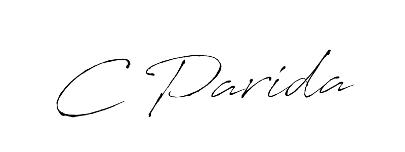 if you are searching for the best signature style for your name C Parida. so please give up your signature search. here we have designed multiple signature styles  using Antro_Vectra. C Parida signature style 6 images and pictures png