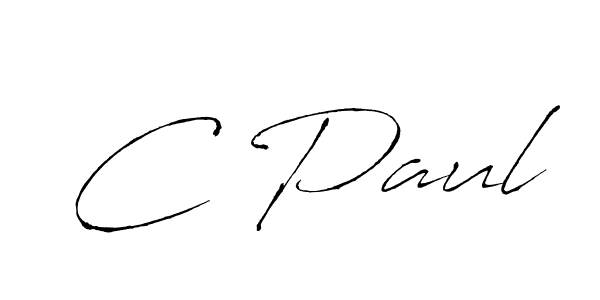 How to make C Paul signature? Antro_Vectra is a professional autograph style. Create handwritten signature for C Paul name. C Paul signature style 6 images and pictures png