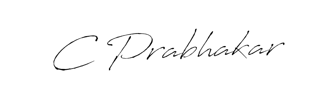 Make a beautiful signature design for name C Prabhakar. Use this online signature maker to create a handwritten signature for free. C Prabhakar signature style 6 images and pictures png