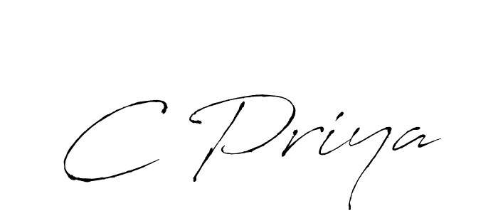 How to make C Priya signature? Antro_Vectra is a professional autograph style. Create handwritten signature for C Priya name. C Priya signature style 6 images and pictures png