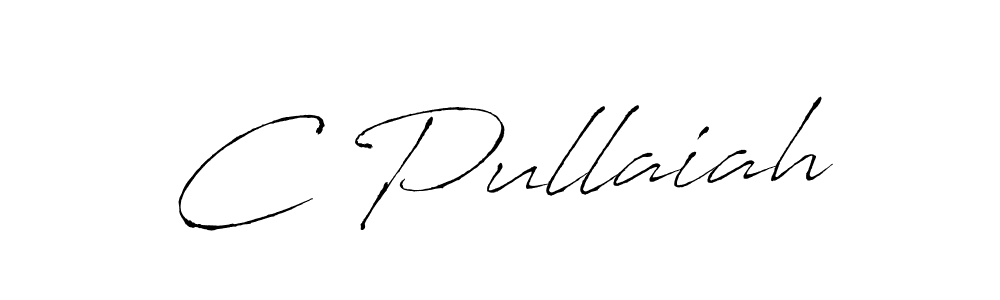 The best way (Antro_Vectra) to make a short signature is to pick only two or three words in your name. The name C Pullaiah include a total of six letters. For converting this name. C Pullaiah signature style 6 images and pictures png