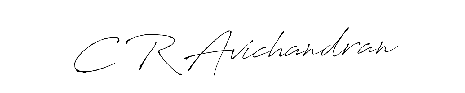 Similarly Antro_Vectra is the best handwritten signature design. Signature creator online .You can use it as an online autograph creator for name C R Avichandran. C R Avichandran signature style 6 images and pictures png