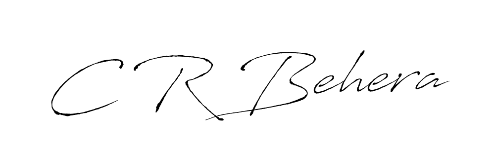 Make a beautiful signature design for name C R Behera. With this signature (Antro_Vectra) style, you can create a handwritten signature for free. C R Behera signature style 6 images and pictures png