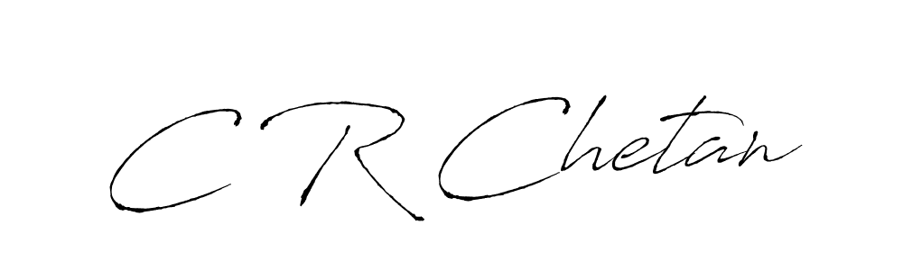 How to make C R Chetan signature? Antro_Vectra is a professional autograph style. Create handwritten signature for C R Chetan name. C R Chetan signature style 6 images and pictures png