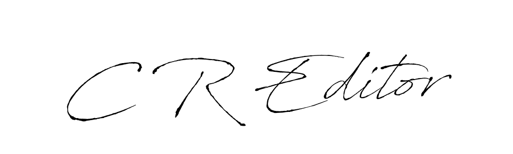 Create a beautiful signature design for name C R Editor. With this signature (Antro_Vectra) fonts, you can make a handwritten signature for free. C R Editor signature style 6 images and pictures png