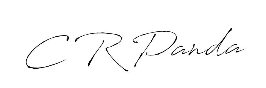 How to make C R Panda signature? Antro_Vectra is a professional autograph style. Create handwritten signature for C R Panda name. C R Panda signature style 6 images and pictures png