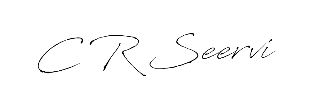 C R Seervi stylish signature style. Best Handwritten Sign (Antro_Vectra) for my name. Handwritten Signature Collection Ideas for my name C R Seervi. C R Seervi signature style 6 images and pictures png