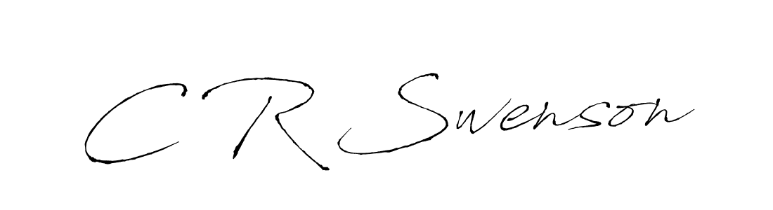 The best way (Antro_Vectra) to make a short signature is to pick only two or three words in your name. The name C R Swenson include a total of six letters. For converting this name. C R Swenson signature style 6 images and pictures png