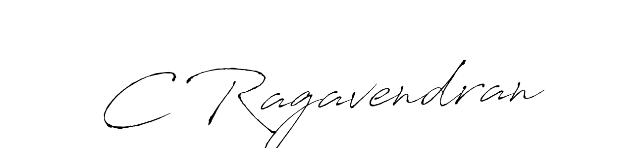 How to make C Ragavendran signature? Antro_Vectra is a professional autograph style. Create handwritten signature for C Ragavendran name. C Ragavendran signature style 6 images and pictures png