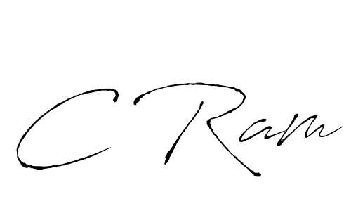 How to make C Ram signature? Antro_Vectra is a professional autograph style. Create handwritten signature for C Ram name. C Ram signature style 6 images and pictures png