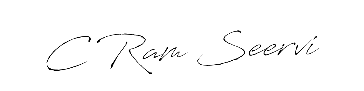 C Ram Seervi stylish signature style. Best Handwritten Sign (Antro_Vectra) for my name. Handwritten Signature Collection Ideas for my name C Ram Seervi. C Ram Seervi signature style 6 images and pictures png