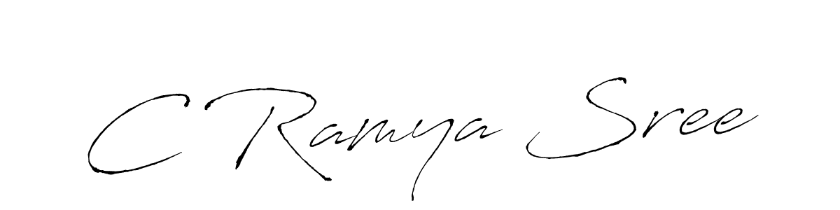 Antro_Vectra is a professional signature style that is perfect for those who want to add a touch of class to their signature. It is also a great choice for those who want to make their signature more unique. Get C Ramya Sree name to fancy signature for free. C Ramya Sree signature style 6 images and pictures png