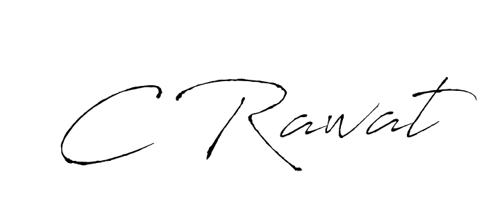 How to make C Rawat signature? Antro_Vectra is a professional autograph style. Create handwritten signature for C Rawat name. C Rawat signature style 6 images and pictures png