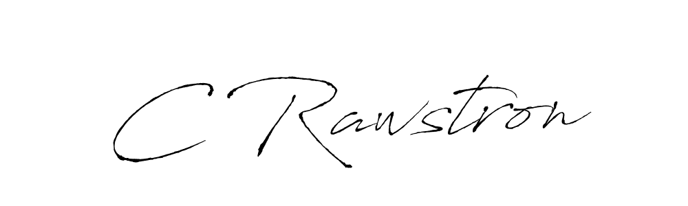 C Rawstron stylish signature style. Best Handwritten Sign (Antro_Vectra) for my name. Handwritten Signature Collection Ideas for my name C Rawstron. C Rawstron signature style 6 images and pictures png