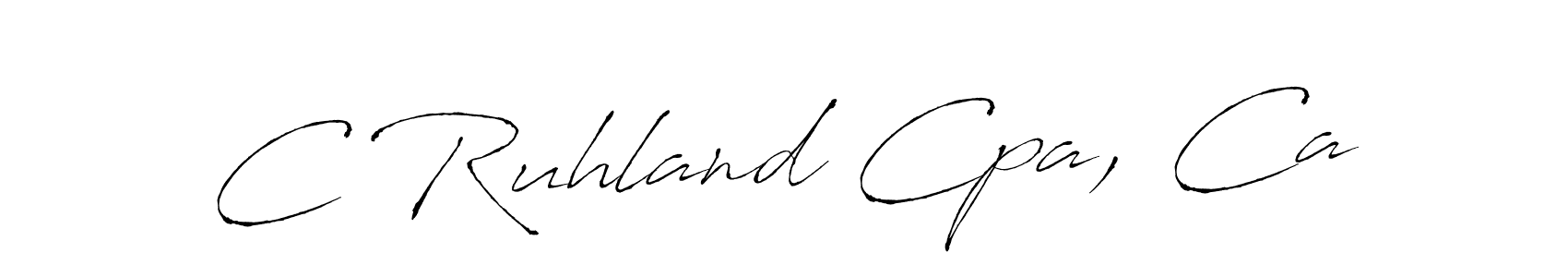 Design your own signature with our free online signature maker. With this signature software, you can create a handwritten (Antro_Vectra) signature for name C Ruhland Cpa, Ca. C Ruhland Cpa, Ca signature style 6 images and pictures png