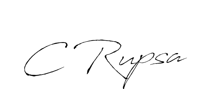 Create a beautiful signature design for name C Rupsa. With this signature (Antro_Vectra) fonts, you can make a handwritten signature for free. C Rupsa signature style 6 images and pictures png