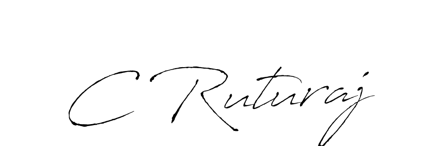 if you are searching for the best signature style for your name C Ruturaj. so please give up your signature search. here we have designed multiple signature styles  using Antro_Vectra. C Ruturaj signature style 6 images and pictures png