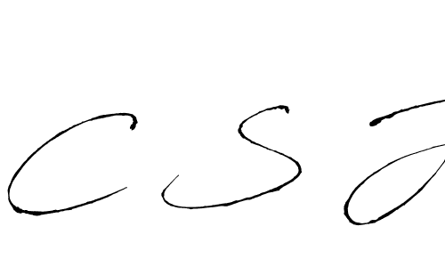 How to make C S J name signature. Use Antro_Vectra style for creating short signs online. This is the latest handwritten sign. C S J signature style 6 images and pictures png