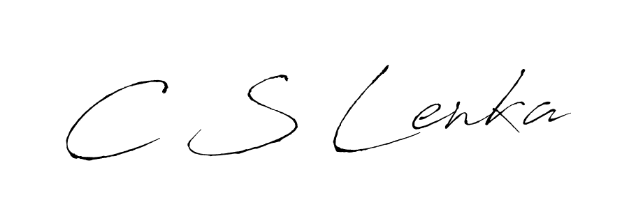 if you are searching for the best signature style for your name C S Lenka. so please give up your signature search. here we have designed multiple signature styles  using Antro_Vectra. C S Lenka signature style 6 images and pictures png