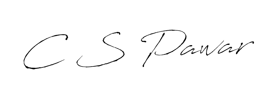 Create a beautiful signature design for name C S Pawar. With this signature (Antro_Vectra) fonts, you can make a handwritten signature for free. C S Pawar signature style 6 images and pictures png