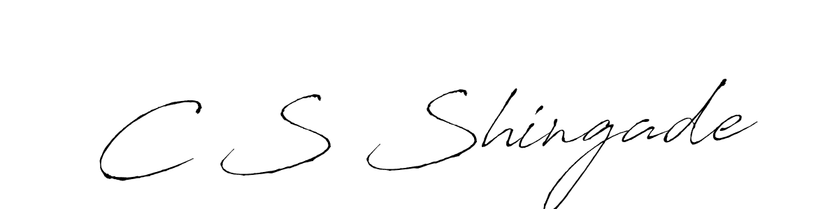How to make C S Shingade signature? Antro_Vectra is a professional autograph style. Create handwritten signature for C S Shingade name. C S Shingade signature style 6 images and pictures png