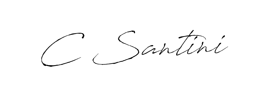 Use a signature maker to create a handwritten signature online. With this signature software, you can design (Antro_Vectra) your own signature for name C Santini. C Santini signature style 6 images and pictures png