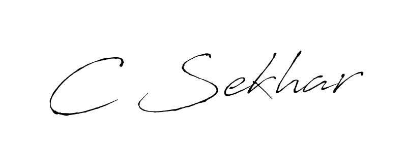Use a signature maker to create a handwritten signature online. With this signature software, you can design (Antro_Vectra) your own signature for name C Sekhar. C Sekhar signature style 6 images and pictures png