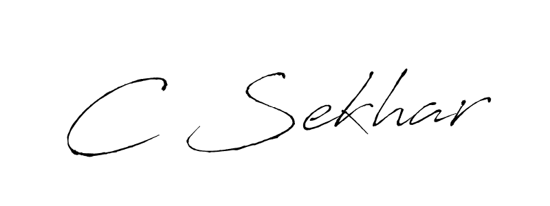 How to make C Sekhar name signature. Use Antro_Vectra style for creating short signs online. This is the latest handwritten sign. C Sekhar signature style 6 images and pictures png