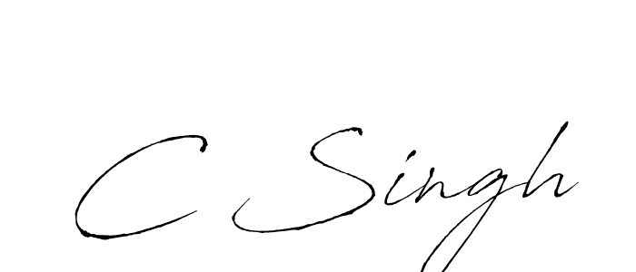 How to make C Singh signature? Antro_Vectra is a professional autograph style. Create handwritten signature for C Singh name. C Singh signature style 6 images and pictures png