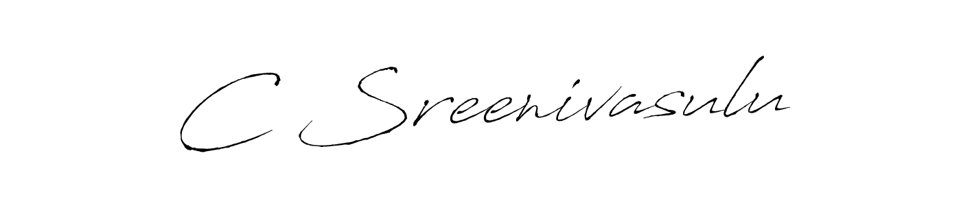 C Sreenivasulu stylish signature style. Best Handwritten Sign (Antro_Vectra) for my name. Handwritten Signature Collection Ideas for my name C Sreenivasulu. C Sreenivasulu signature style 6 images and pictures png