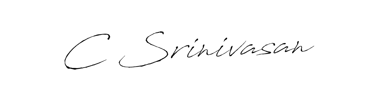You should practise on your own different ways (Antro_Vectra) to write your name (C Srinivasan) in signature. don't let someone else do it for you. C Srinivasan signature style 6 images and pictures png