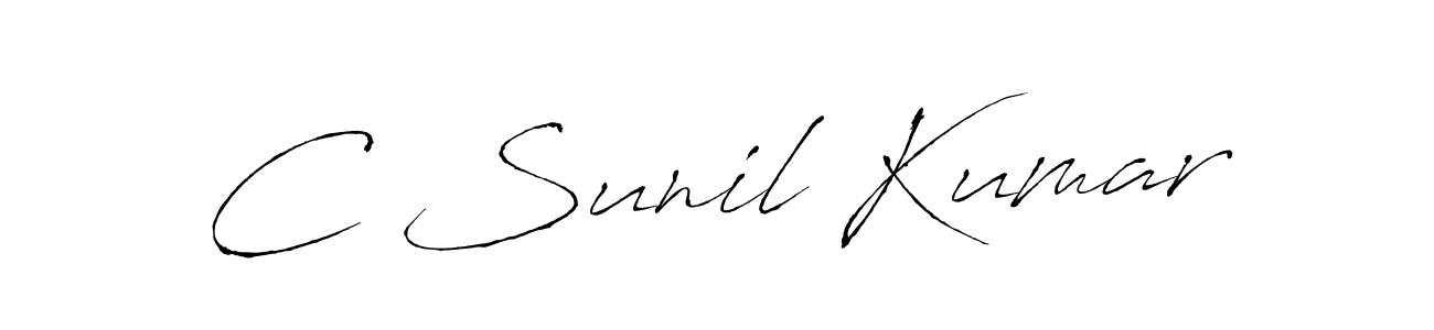 if you are searching for the best signature style for your name C Sunil Kumar. so please give up your signature search. here we have designed multiple signature styles  using Antro_Vectra. C Sunil Kumar signature style 6 images and pictures png