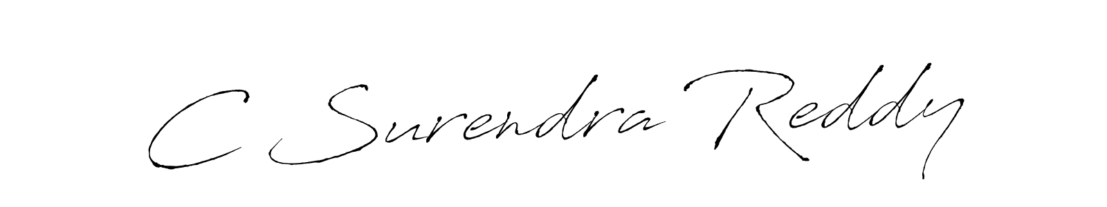 Make a short C Surendra Reddy signature style. Manage your documents anywhere anytime using Antro_Vectra. Create and add eSignatures, submit forms, share and send files easily. C Surendra Reddy signature style 6 images and pictures png