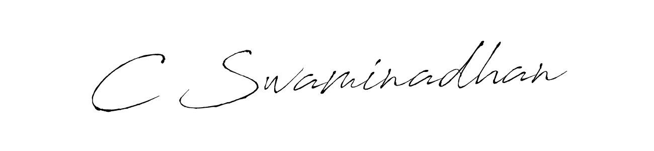 You should practise on your own different ways (Antro_Vectra) to write your name (C Swaminadhan) in signature. don't let someone else do it for you. C Swaminadhan signature style 6 images and pictures png