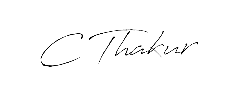 C Thakur stylish signature style. Best Handwritten Sign (Antro_Vectra) for my name. Handwritten Signature Collection Ideas for my name C Thakur. C Thakur signature style 6 images and pictures png