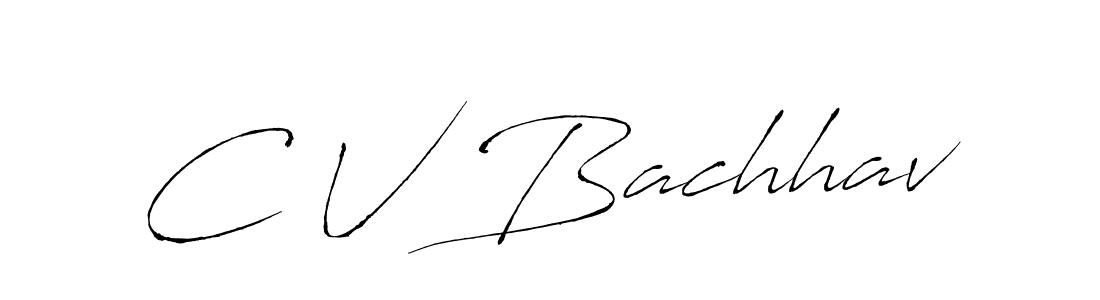 You should practise on your own different ways (Antro_Vectra) to write your name (C V Bachhav) in signature. don't let someone else do it for you. C V Bachhav signature style 6 images and pictures png