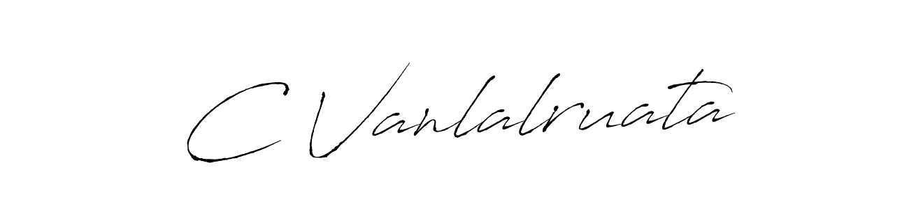 The best way (Antro_Vectra) to make a short signature is to pick only two or three words in your name. The name C Vanlalruata include a total of six letters. For converting this name. C Vanlalruata signature style 6 images and pictures png