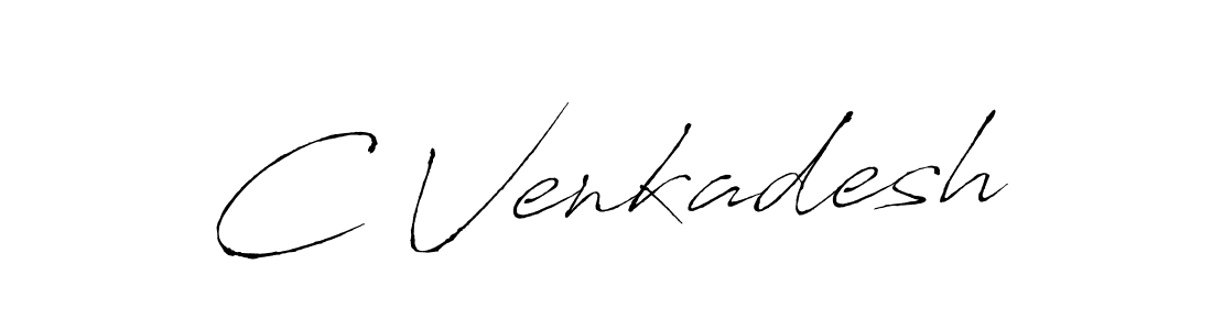 How to make C Venkadesh signature? Antro_Vectra is a professional autograph style. Create handwritten signature for C Venkadesh name. C Venkadesh signature style 6 images and pictures png